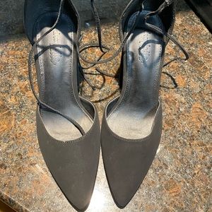 Charlotte Russe lace up pointed heels